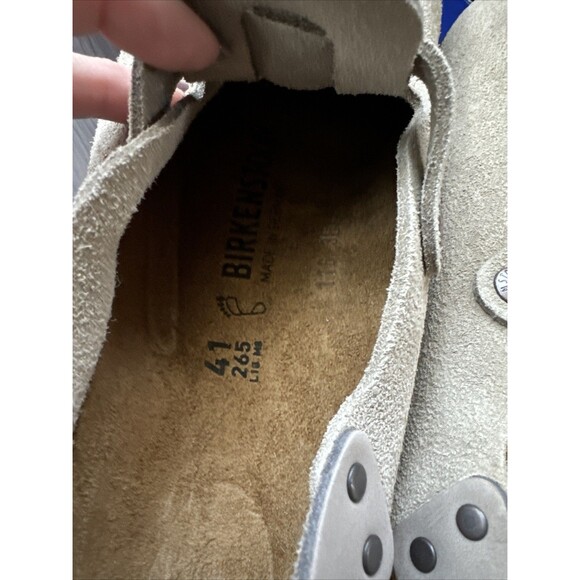 Birkenstock Tokio Suede Taupe NWT Size EU 41 Regular fit - Picture 5 of 6